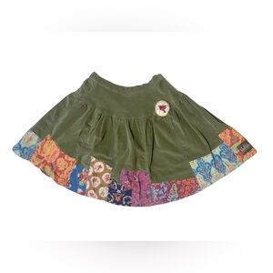 Matilda Jane Green Patchwork girls  Skirt size 8